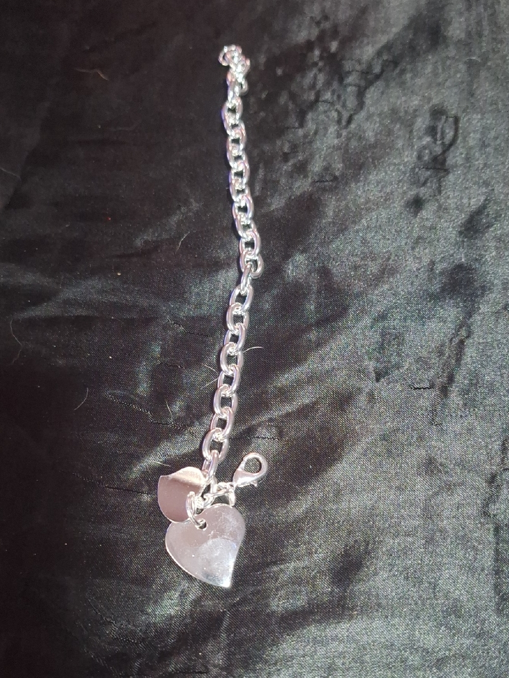 Silver Heart Charm Bracelet - Women Jewelry